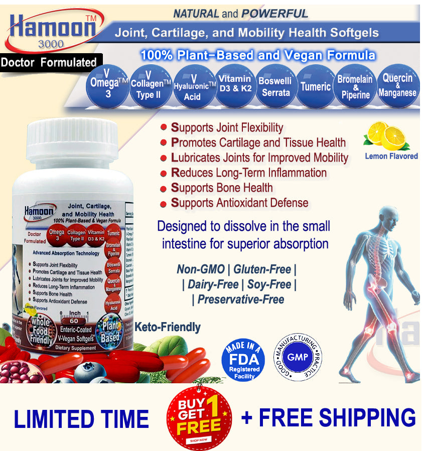 Enteric coated Joint Health V-Vegan Softgels™  - Plant-Based · Whole Food · Vegan-Friendly · Keto-Friendly · Advanced Absorption Technology